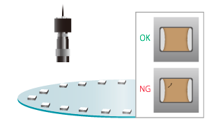 チップ部品の傷・異物・汚れ検査