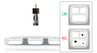 容器の黒点・異物検査