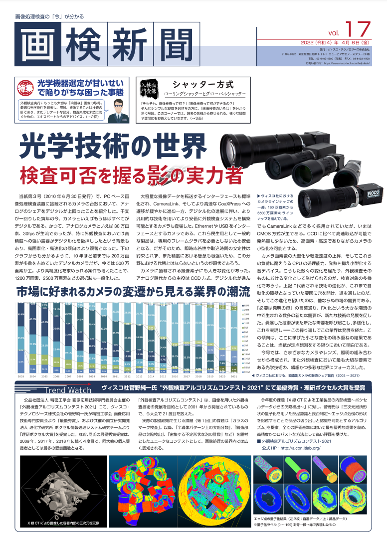 ヴィスコ・テクノロジーズ株式会社画検新聞